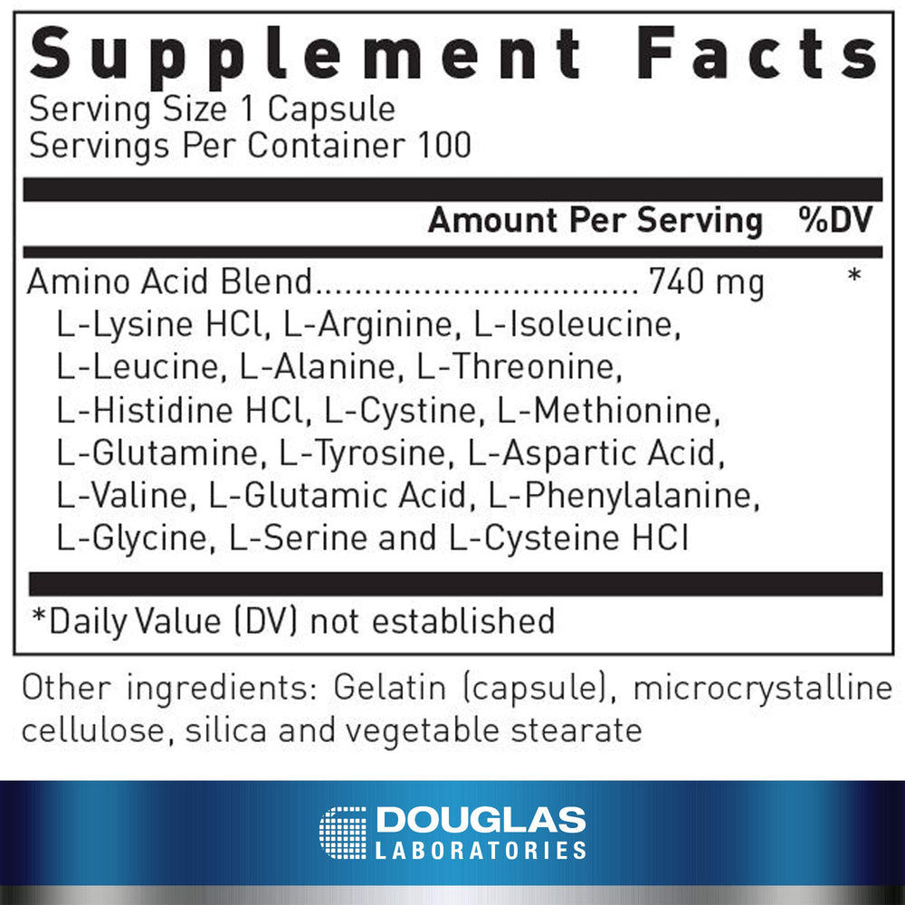 AminoBlend product label close-up