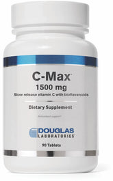 Douglas Laboratories C-Max 1500 mg Time Released Vitamin C bottle label