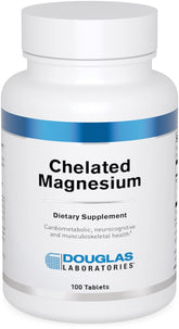 Douglas Laboratories Chelated Magnesium bottle – 100 tablets (hero image)