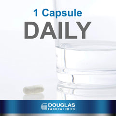 Front label of the Douglas Laboratories Magnesium/Potassium Aspartate 250 Vegetarian Capsules