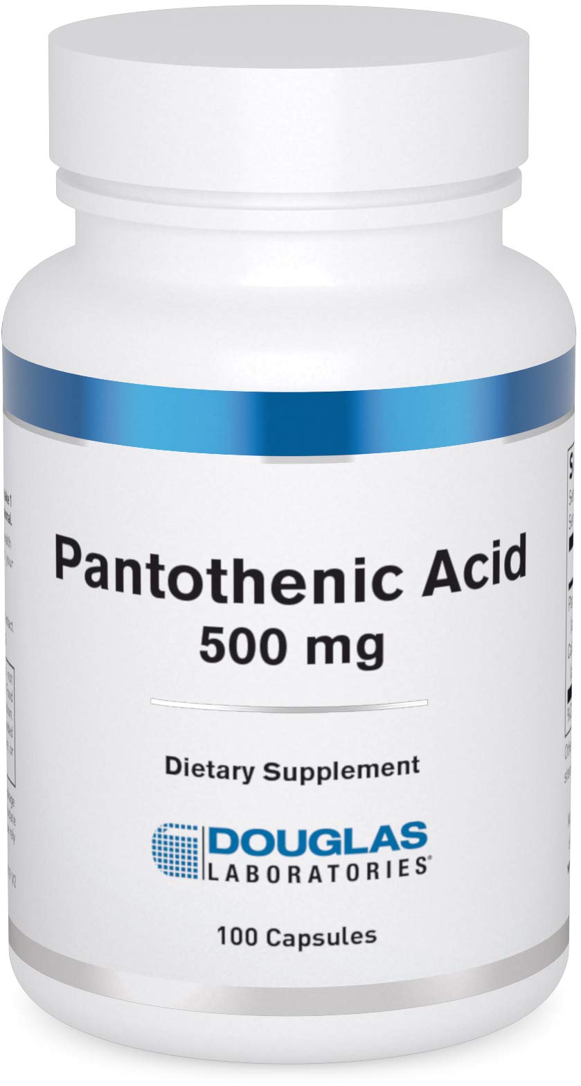 Douglas Laboratories Pantothenic Acid 500 mg bottle – front label