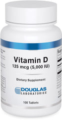 Douglas Laboratories Vitamin D3 5000 IU bottle – 100 tablets