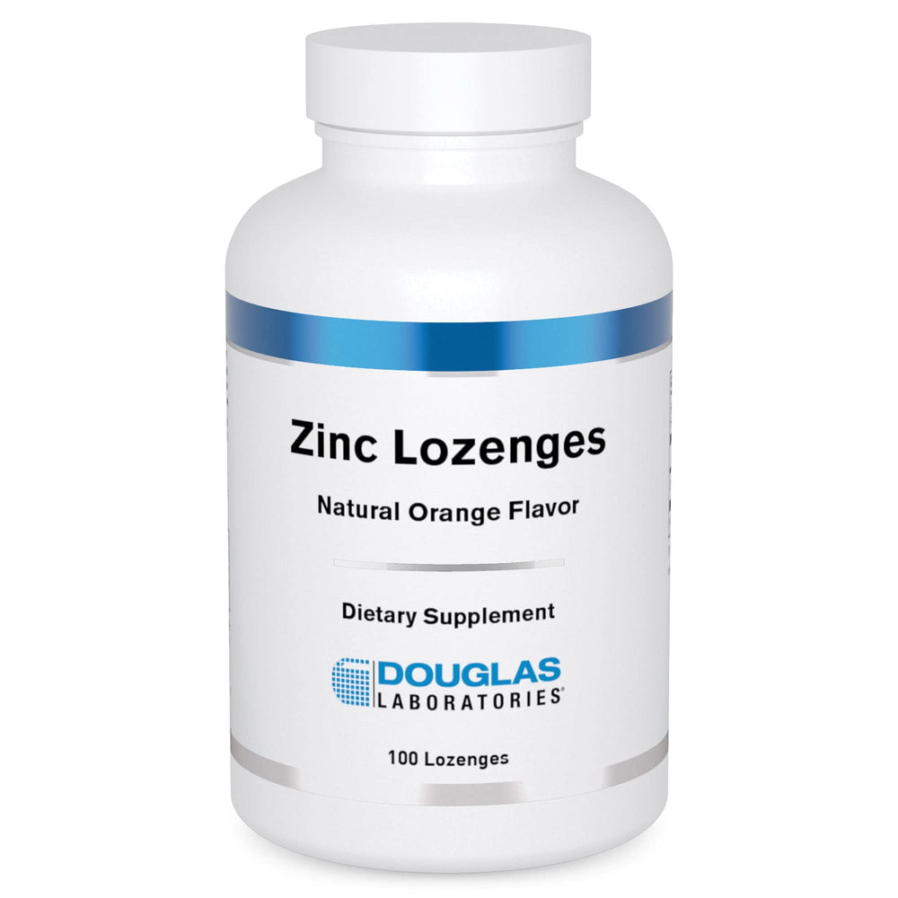 Douglas Laboratories Zinc Lozenges bottle with Immune Support label