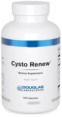 Douglas Laboratories Cysto Renew bottle with label showing 120 capsules