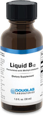 Bottle of Douglas Laboratories Liquid B12 with methylcobalamin, 1 fl oz