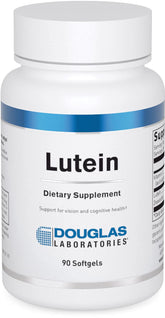 Bottle of Douglas Laboratories Lutein 6 mg with Zeaxanthin softgels, 90-count