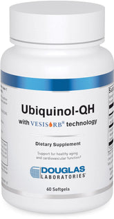 Front label of Douglas Laboratories Ubiquinol-QH bottle