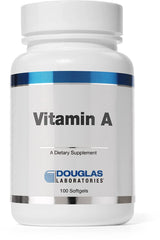 Douglas Laboratories Vitamin A 10,000 I.U. bottle label