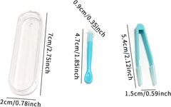 Soft tip tweezer for safe contact lens handling