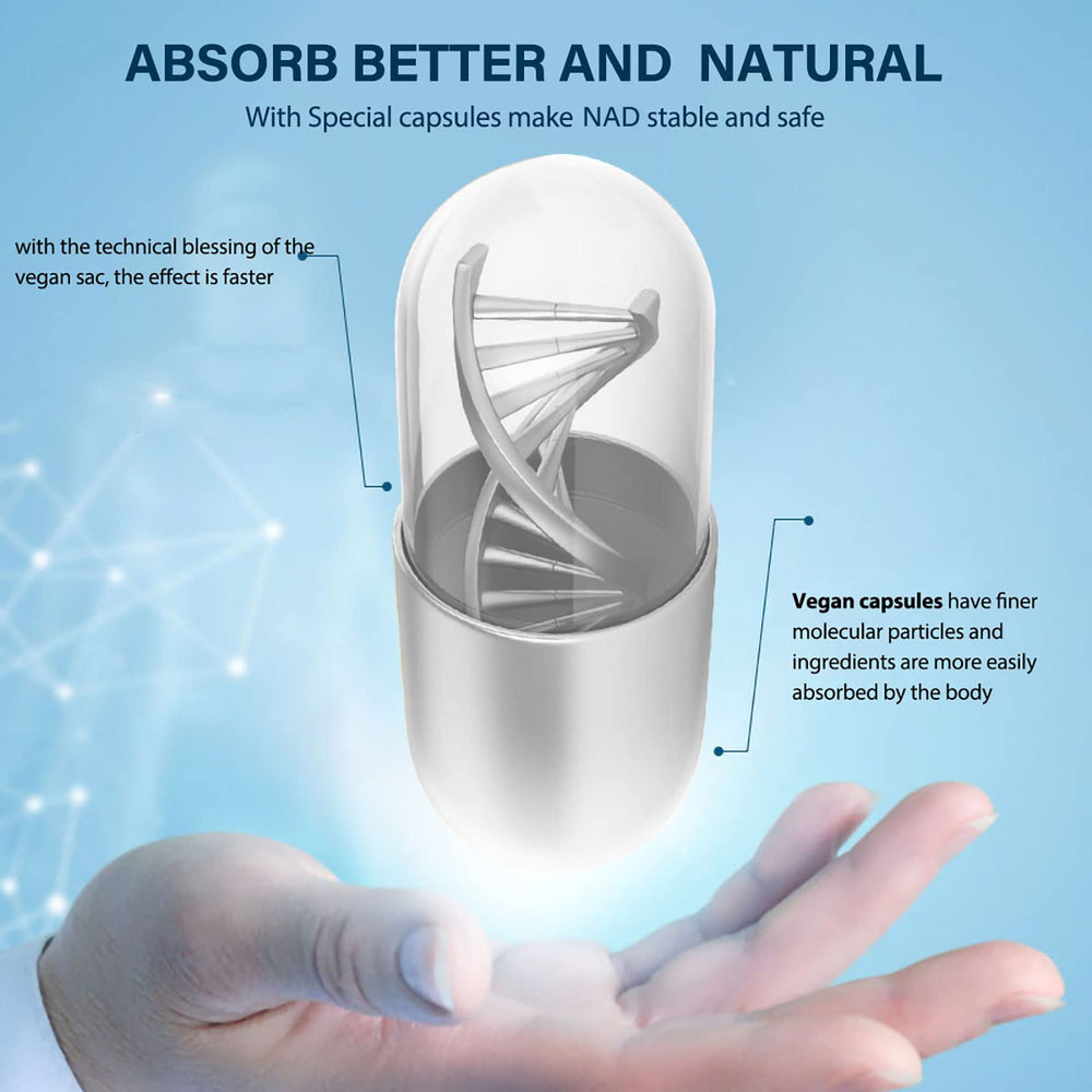 Nutrition facts panel on DQQI NMN bottle