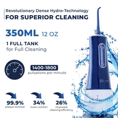 Dr. Aid Water Flosser blue side view