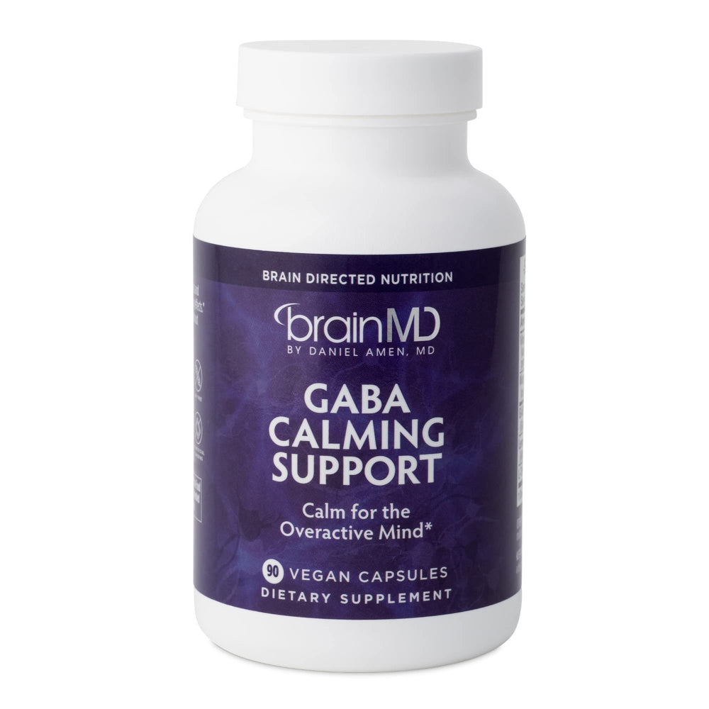 Dr Amen BrainMD GABA Calming Support bottle on white background