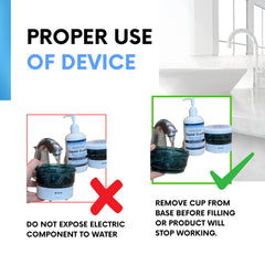 Cleaning dentures, night guards, retainers and aligners with the unit