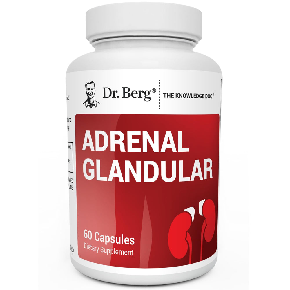 Dr. Berg Adrenal Glandular bottle - front view