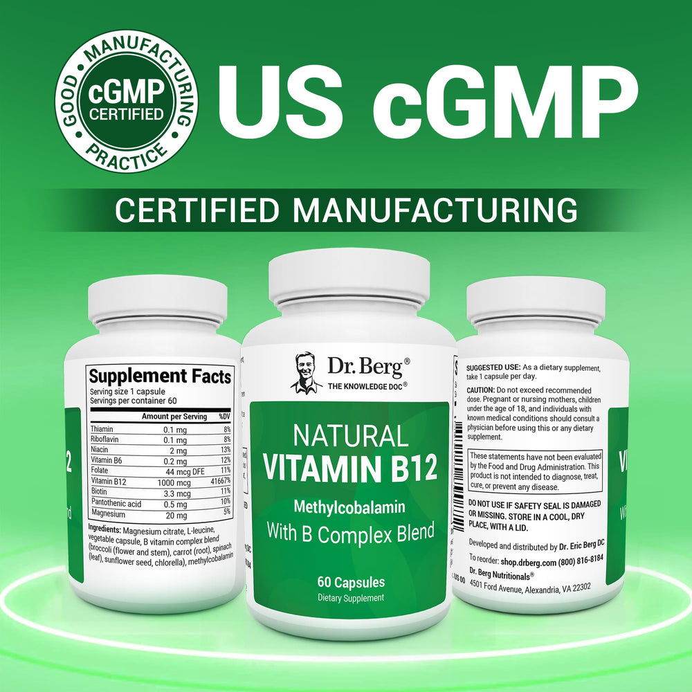 Daily-use capsules for the B12 with B Complex