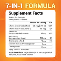 MCT oil and supplement ingredients illustration