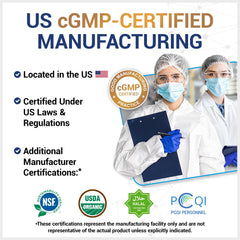 Made in USA in a CGMP-certified facility