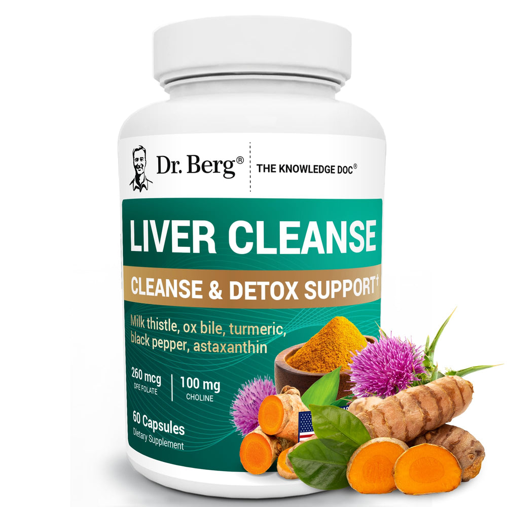 Dr. Berg Liver Cleanse Detox Capsules bottle with label