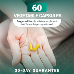 Lifestyle image of a healthy adult taking a supplement