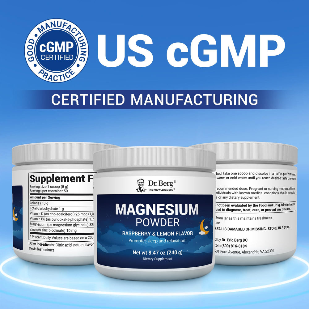 Product packaging highlighting sugar-free magnesium formula