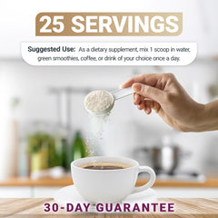 Ingredient highlights: 15.5 g collagen powder, 14 g protein