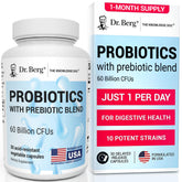 Dr. Berg Probiotic Supplement bottle and label