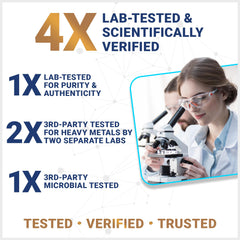 Label highlighting 10 probiotic strains and prebiotics