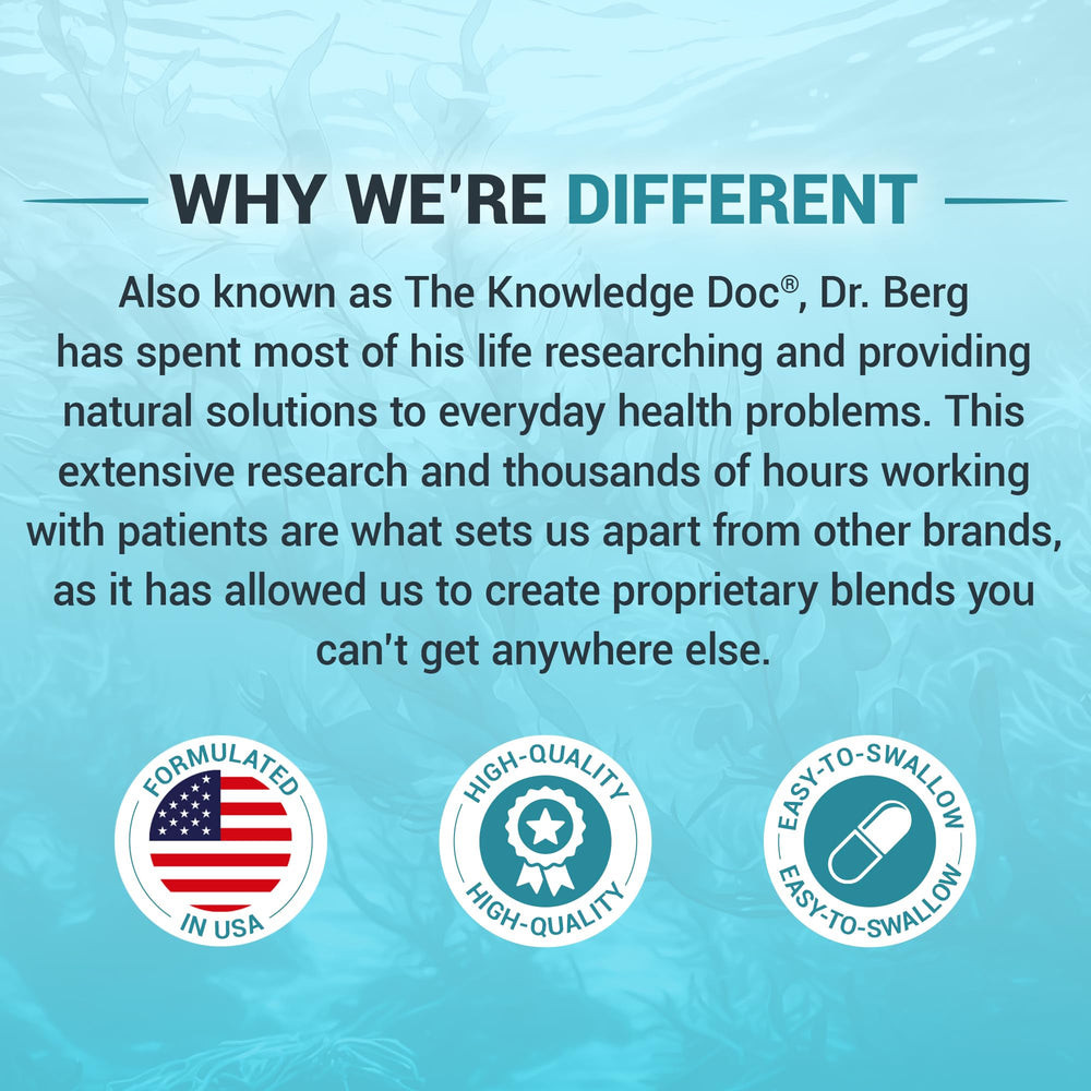 Dr. Berg Sea Kelp Iodine capsule usage