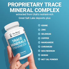 Dr. Berg Trace Minerals Enhanced Complex proprietary ingredient blends