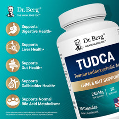Dr. Berg TUDCA Supplement bottle back label