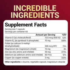 Illustration of immune, skin, hair and nails benefits