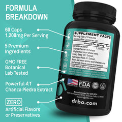 DR. BO Capsule detail shows smooth texture for easy swallowing.