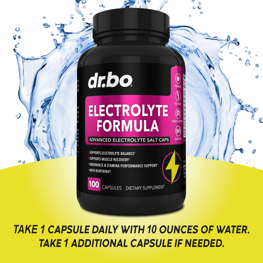 DR. BO electrolyte pills recovery scene highlights on-the-go electrolyte replenishment.