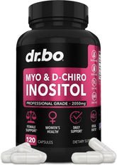 DR. BO front packaging showing supplement branding and 120 capsules benefit clear labeling