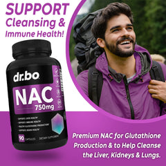 DR. BO NAC capsule packaging with dosage info