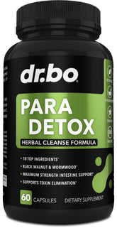 DR. BO para Cleanse bottle front for daily gut wellness.