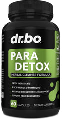 DR. BO para Cleanse bottle front for daily gut wellness.