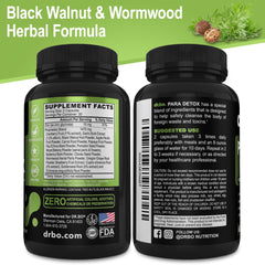 DR. BO para Cleanse gut-support scene shows capsules with water for simple daily use.
