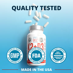 Made in USA quality tested badge on packaging