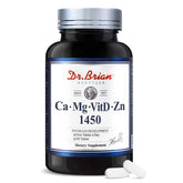Front view of Dr. Brian Calcium Supplement bottle with label