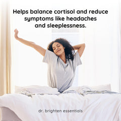 Adrenal Support capsules displayed with a glass of water