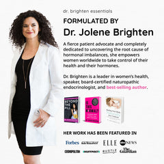 Dr. Brighten herbal extracts close detail showing natural sourcing