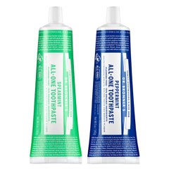 Front view of Dr. Bronner’s All-One Toothpaste 2-pack Peppermint & Spearmint