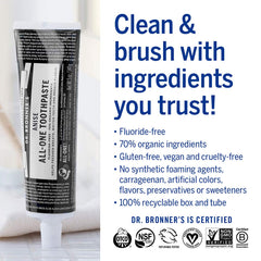 Fluoride-free and SLS-free labels on packaging