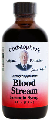 Bottle of Dr. Christopher's Bloodstream Cleanse Syrup - 4 oz