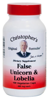 Dr. CHRISTOPHER'S Cleanse False Unicorn and Lobelia 100 vegicaps bottle
