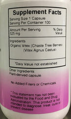 Packaging of Dr. Christopher's Formula Chaste Tree Berries - 100 Vegicaps, 525 mg