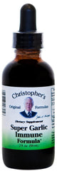 Dr. Christopher's Heal Super Garlic Immune 2 oz bottle label