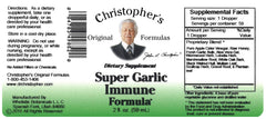 Dr. Christopher's Heal Super Garlic Immune 2 oz packaging