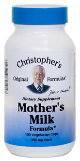 Dr. Christopher's Lactation Formula bottle and label